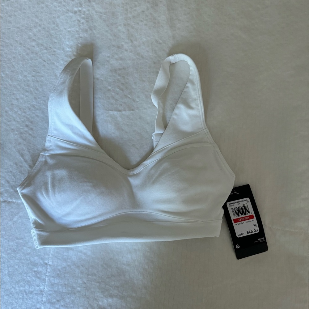 White Under Armour Sports Bra
